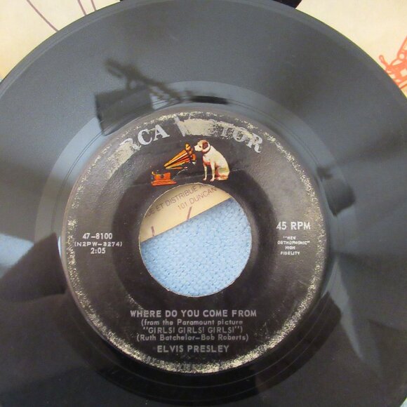13+ Elvis Presley, Vinyl 45's, Various conditions, Vintage, Collectable Albums - Picture 13 of 13